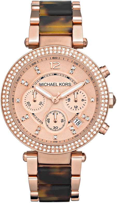 michael kors parker mk5538 ladies watch|Michael Kors Women's Chronograph Parker Tortoise Acetate and .